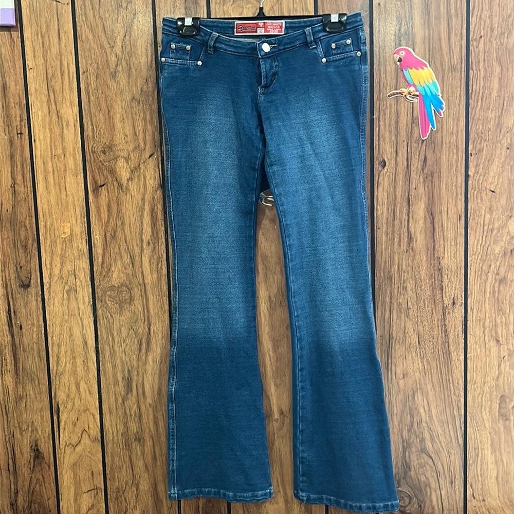 Women’s Dark Blue Bootcut Jeggings